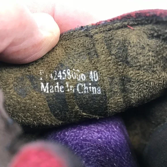 Fly London Red Leather Chelsea Ankle Boots Low Block Heel Size 40 - Picture 7 of 8